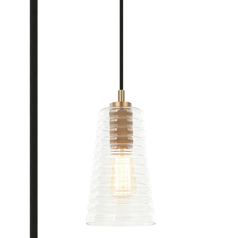 Kaisha One Light Pendant in Aged Brass