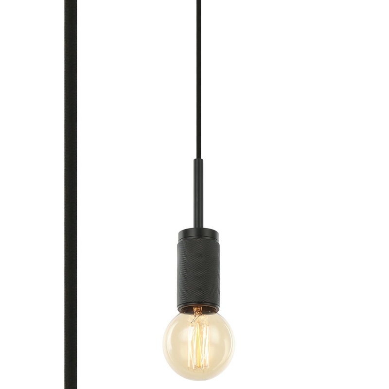Keira One Light Pendant in Matte Black