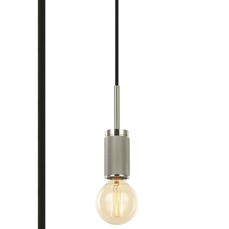 Keira One Light Pendant in Satin Nickel