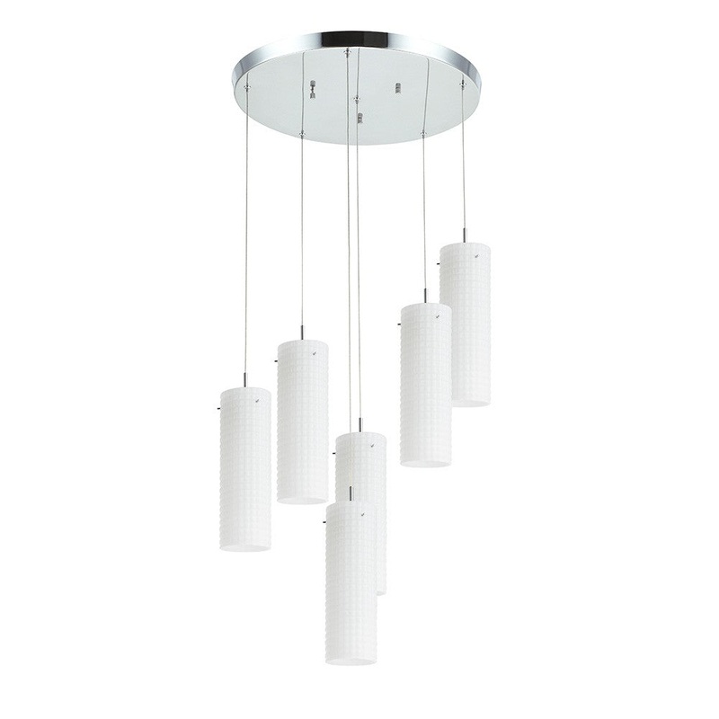 Maia Six Light Pendant in Polished Chrome