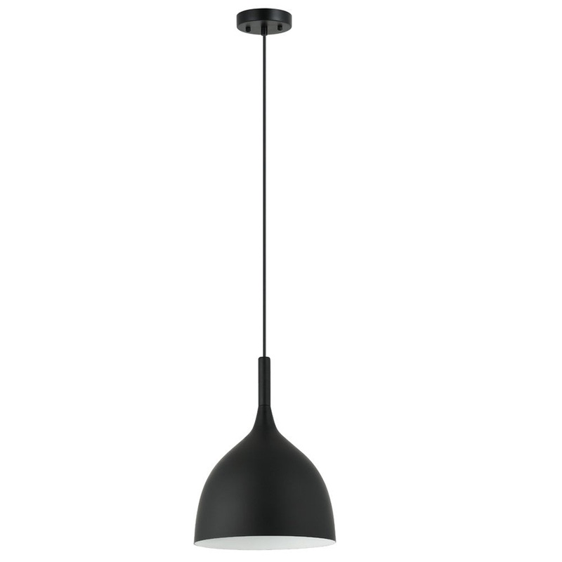 Manon One Light Pendant in Matte Black