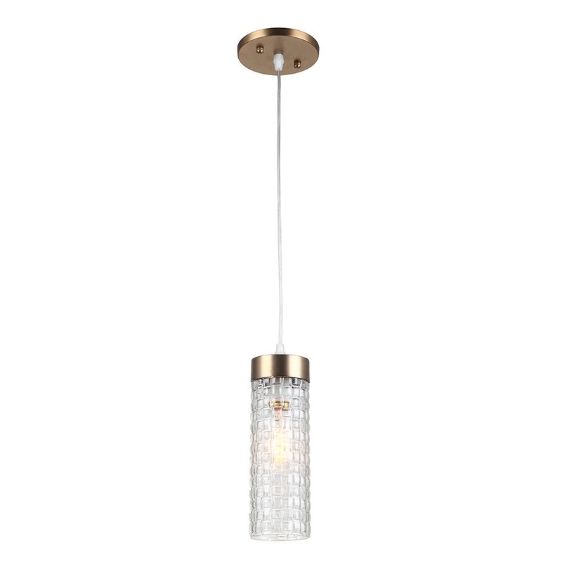 Pedaso One Light Pendant in Aged Brass