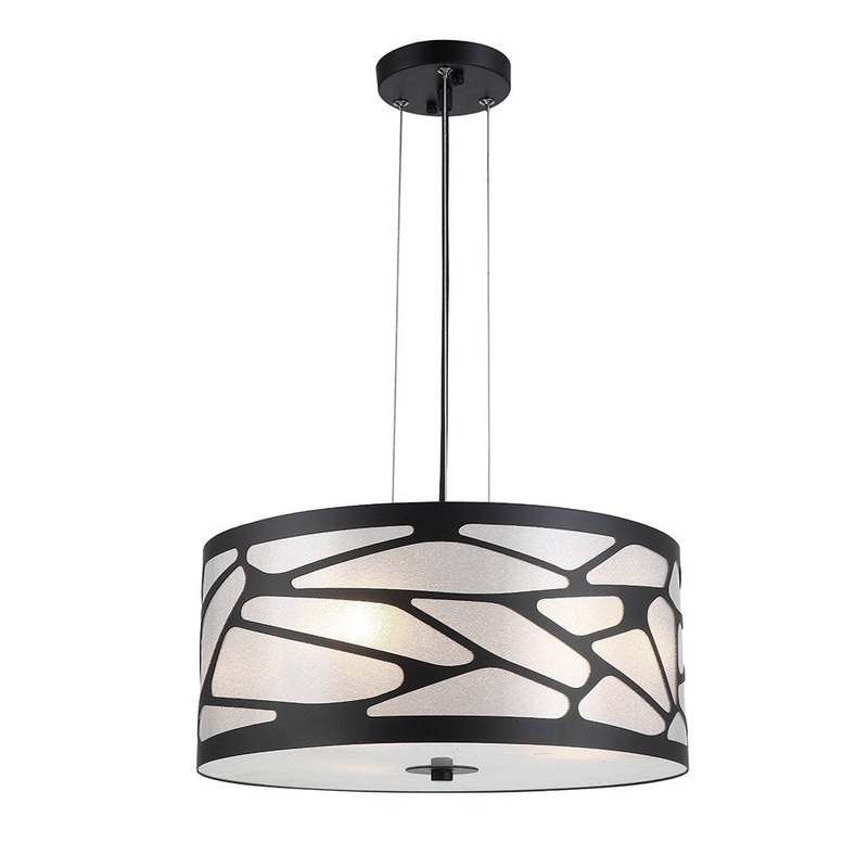 Peyton Four Light Pendant in Matte Black