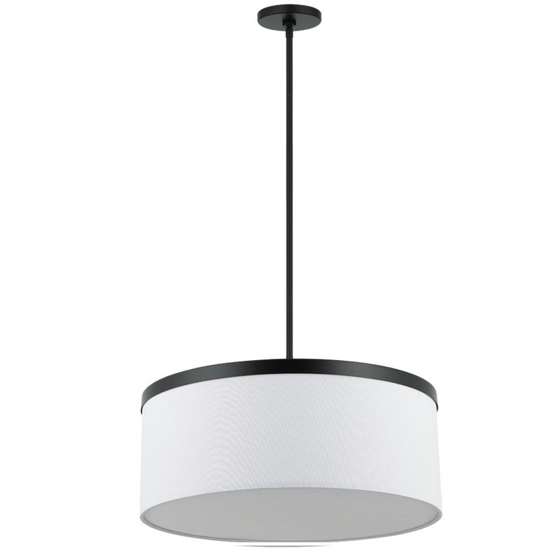 Reon Four Light Pendant in Matte Black