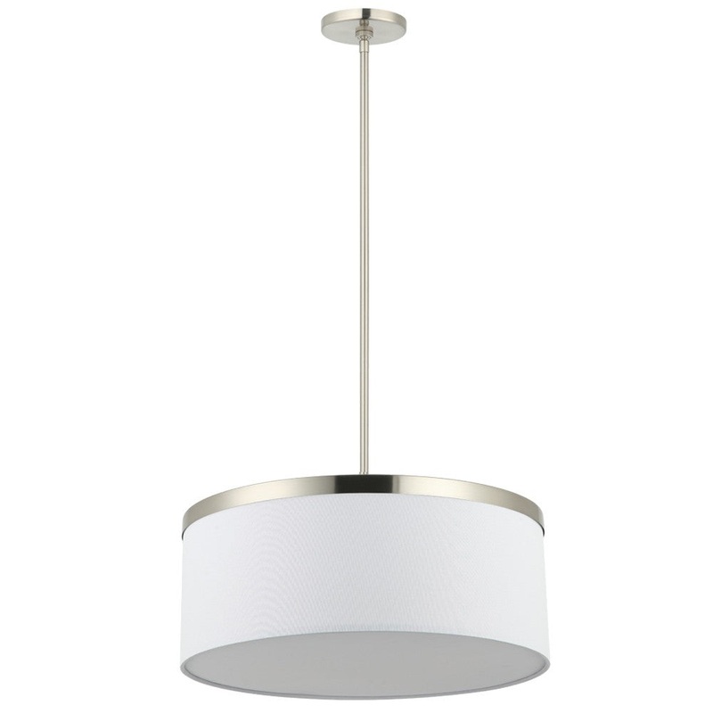 Reon Four Light Pendant in Satin Nickel