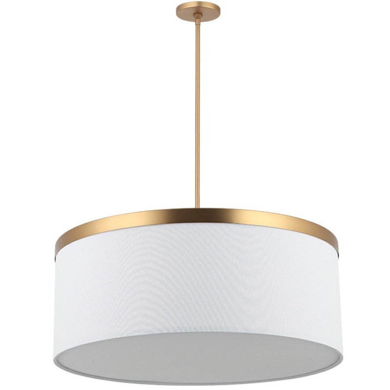 Reon Six Light Pendant in Aged Brass