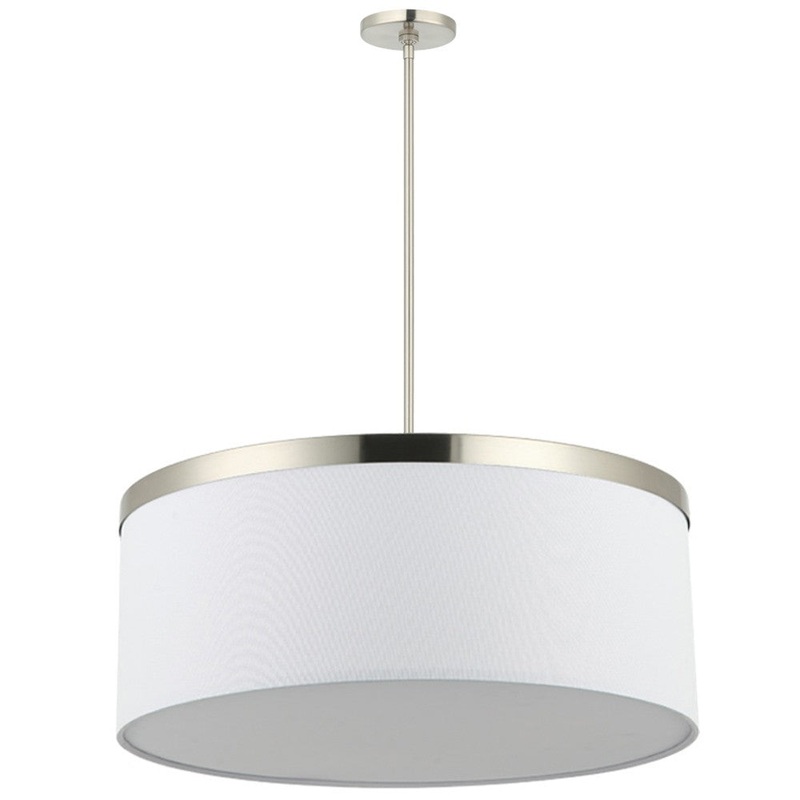 Reon Six Light Pendant in Satin Nickel