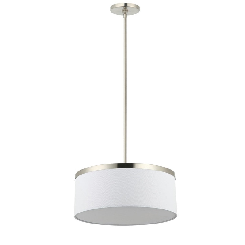 Reon Three Light Pendant in Satin Nickel