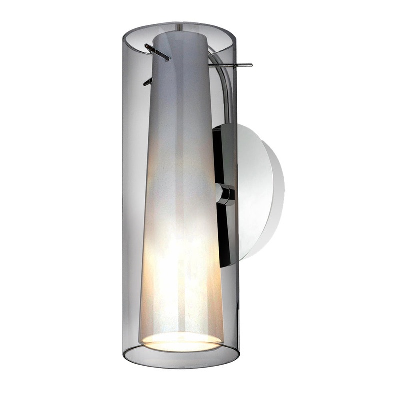 Aulide One Light Wall Sconce in Polished Chrome