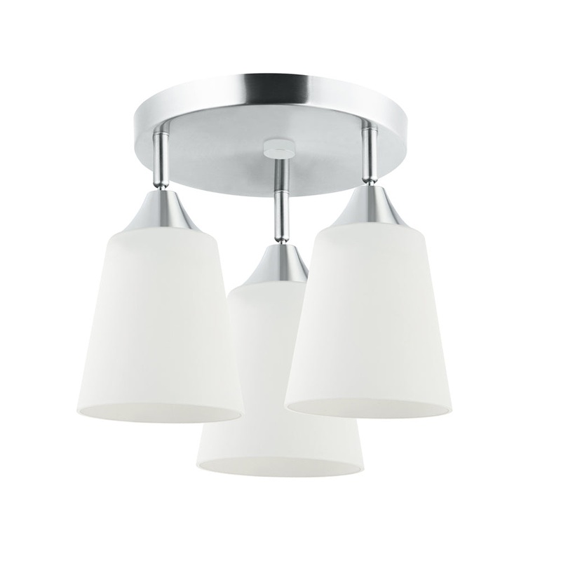 Bronson Three Light Flush Mount in Polished Chrome