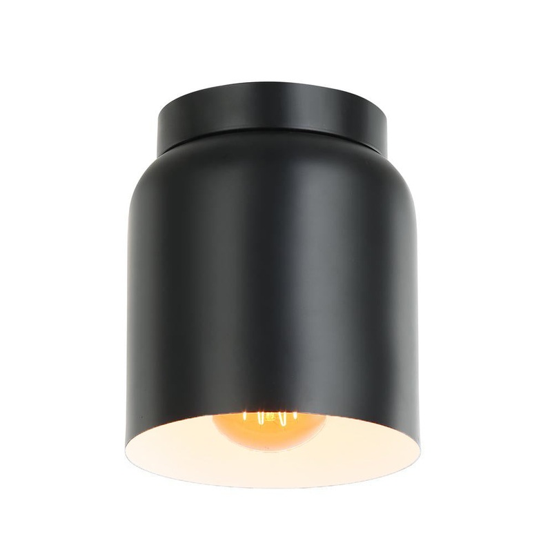Cartura One Light Flush Mount in Matte Black