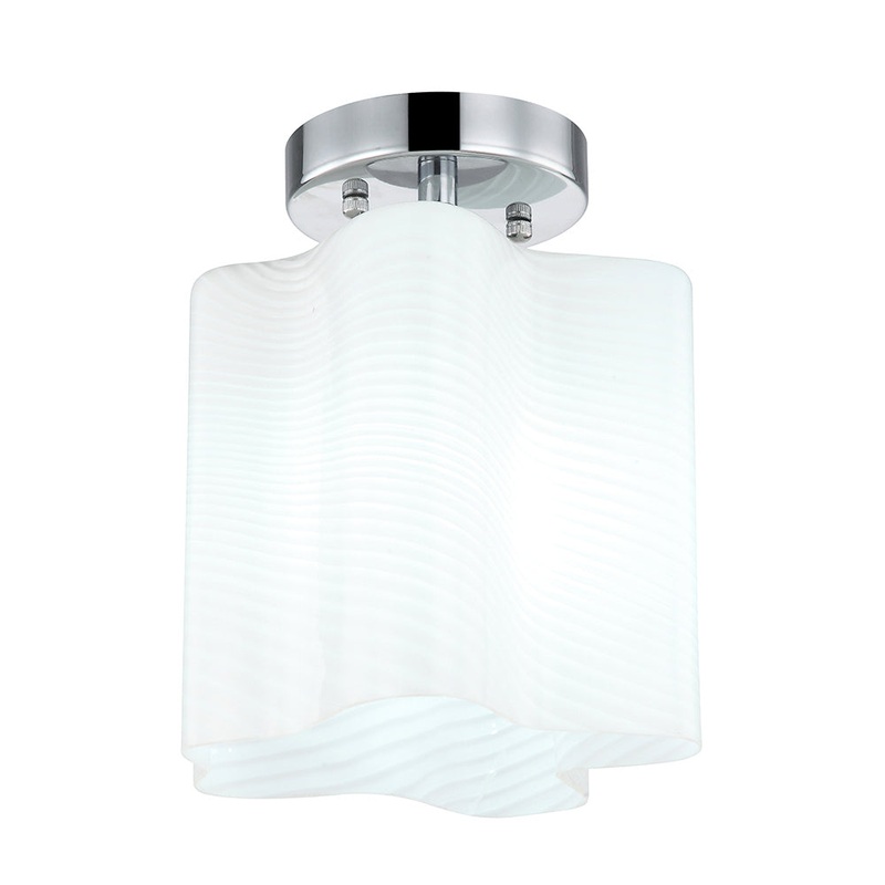 Carys One Light Semi-Flush Mount in Polished Chrome