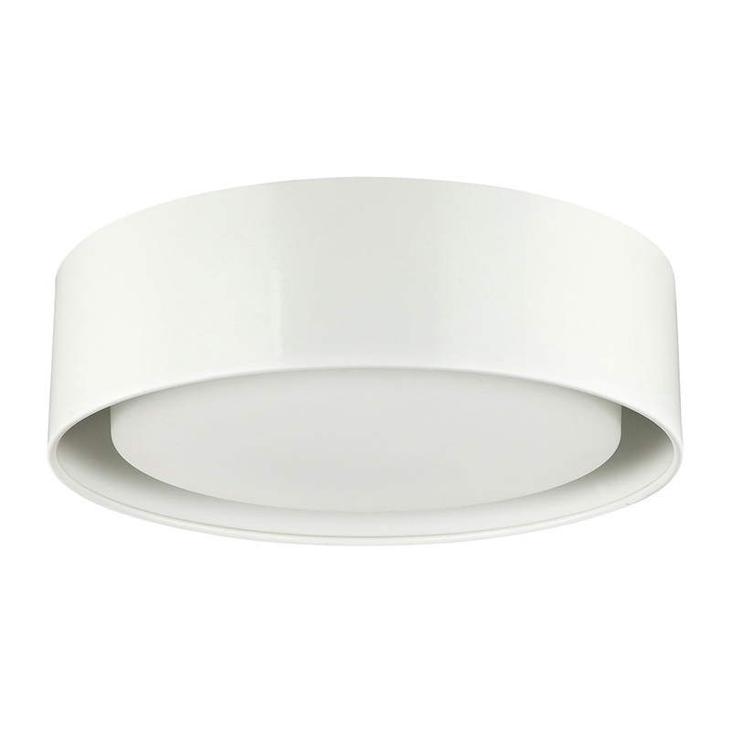 Martos Three Light Flush Mount in Matte White