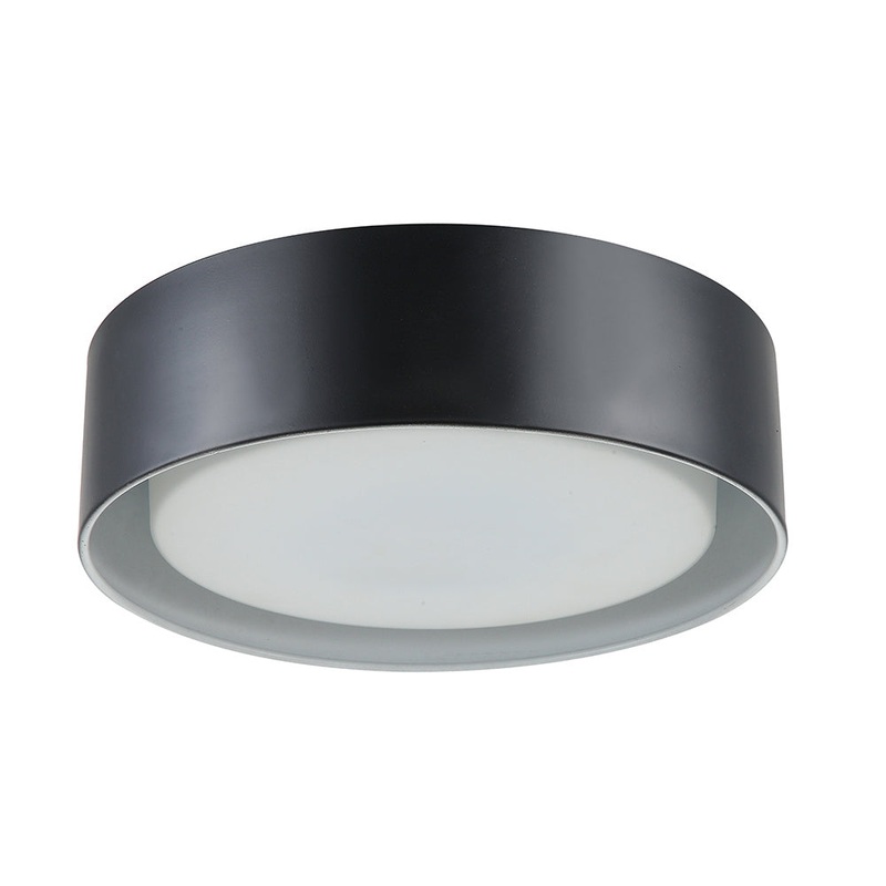 Martos Two Light Flush Mount in Matte Black