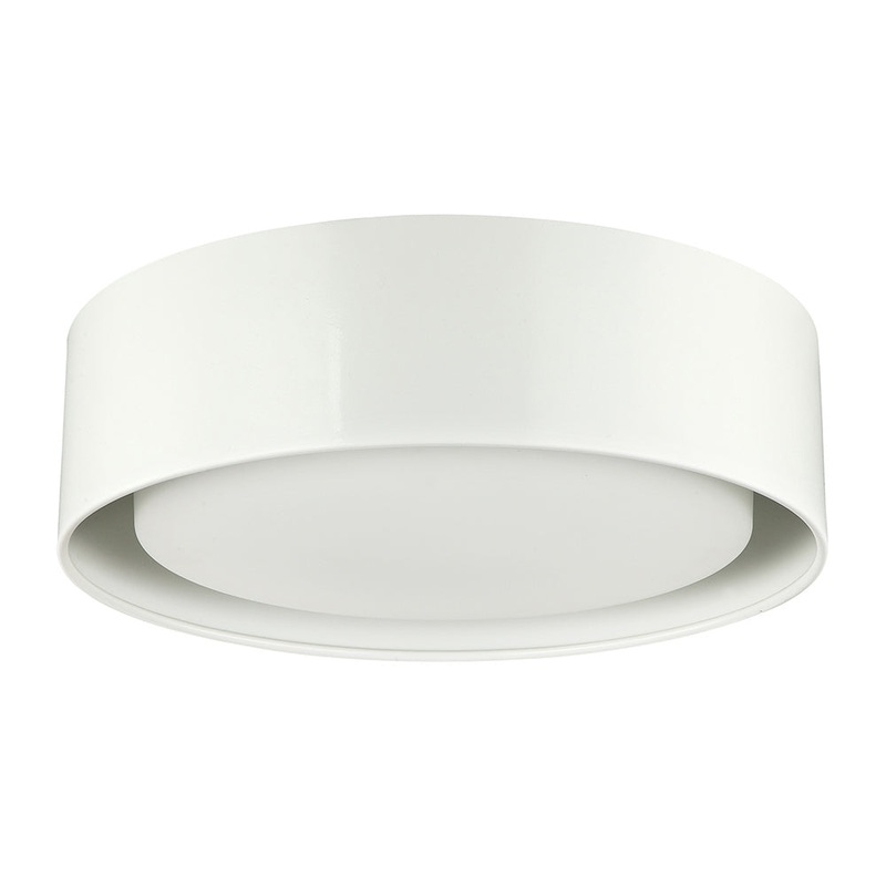 Martos Two Light Flush Mount in Matte White