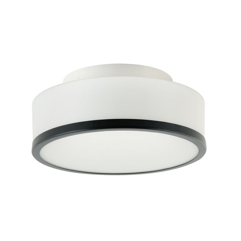 Nico One Light Flush Mount in Matte Black