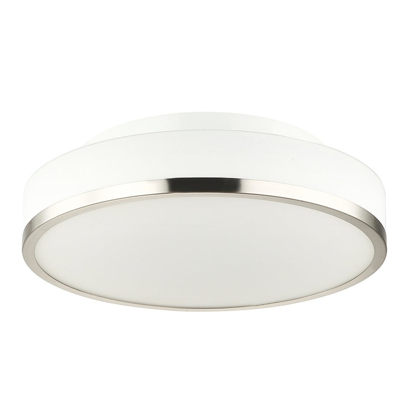 Nico Two Light Flush Mount in Satin Nickel