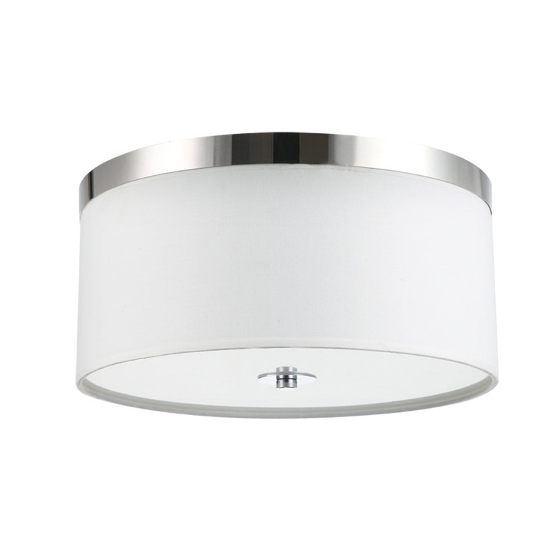 Reon Four Light Semi Flush Mount in Satin Nickel