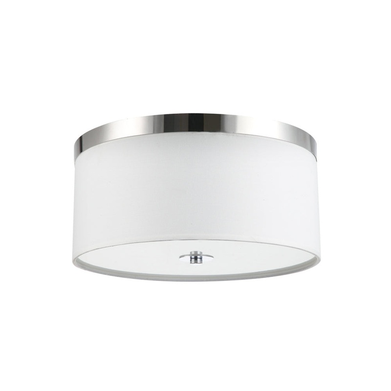 Reon Three Light Semi Flush Mount in Satin Nickel