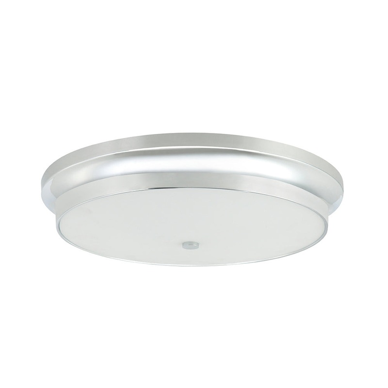 Seville Two Light Flush Mount in Polished Chrome