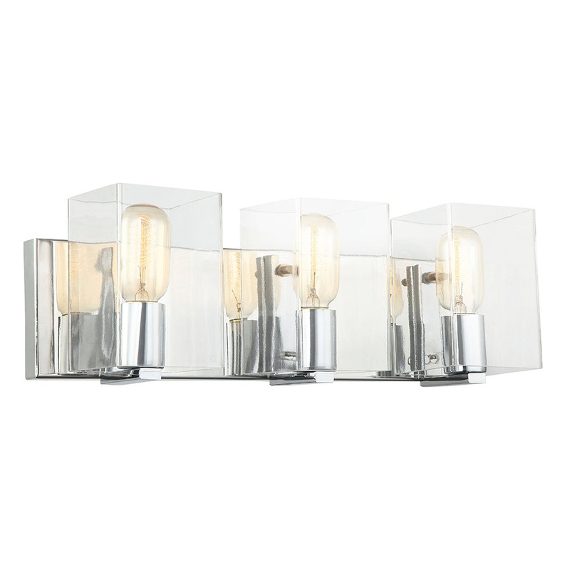 Theo Three Light Vanity in Polished Chrome