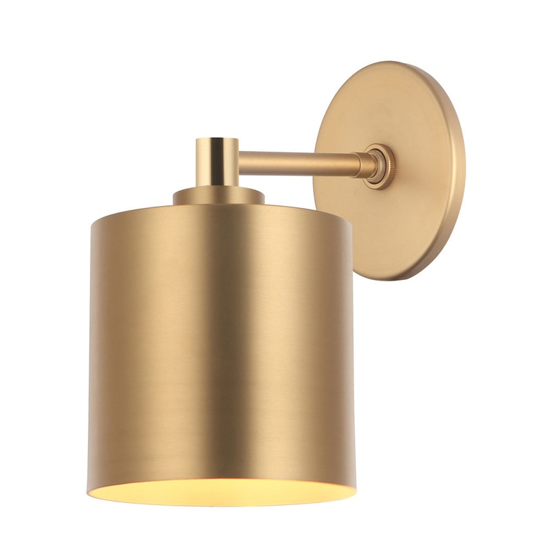 Andel One Light Wall Sconce in Aged Brass