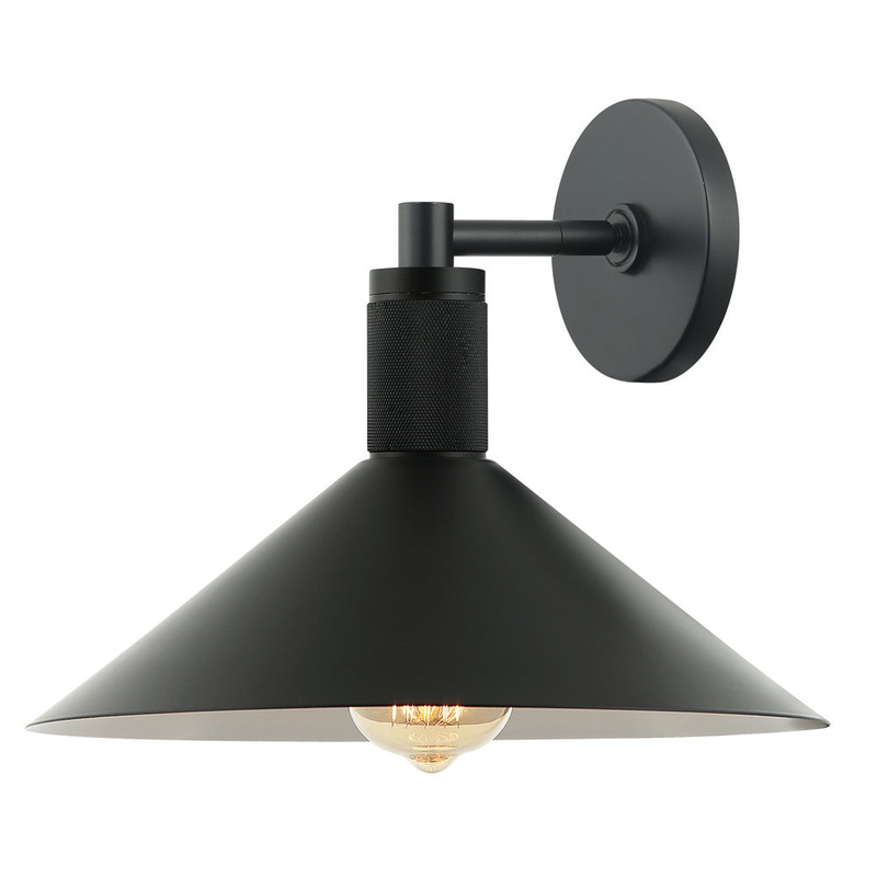 Andreo One Light Wall Sconce in Matte Black