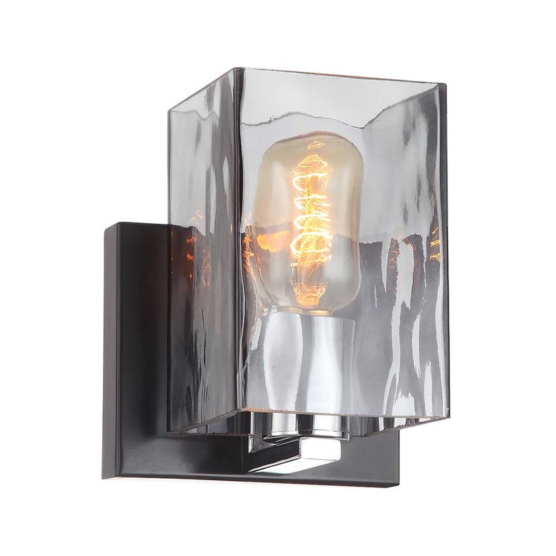 Atri One Light Wall Sconce in Matte Black