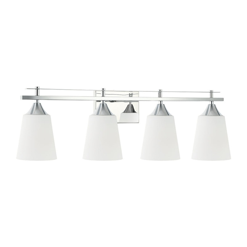 Bronson Four Light Vanity in Polished Chrome