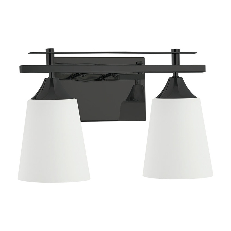 Bronson Two Light Vanity in Matte Black