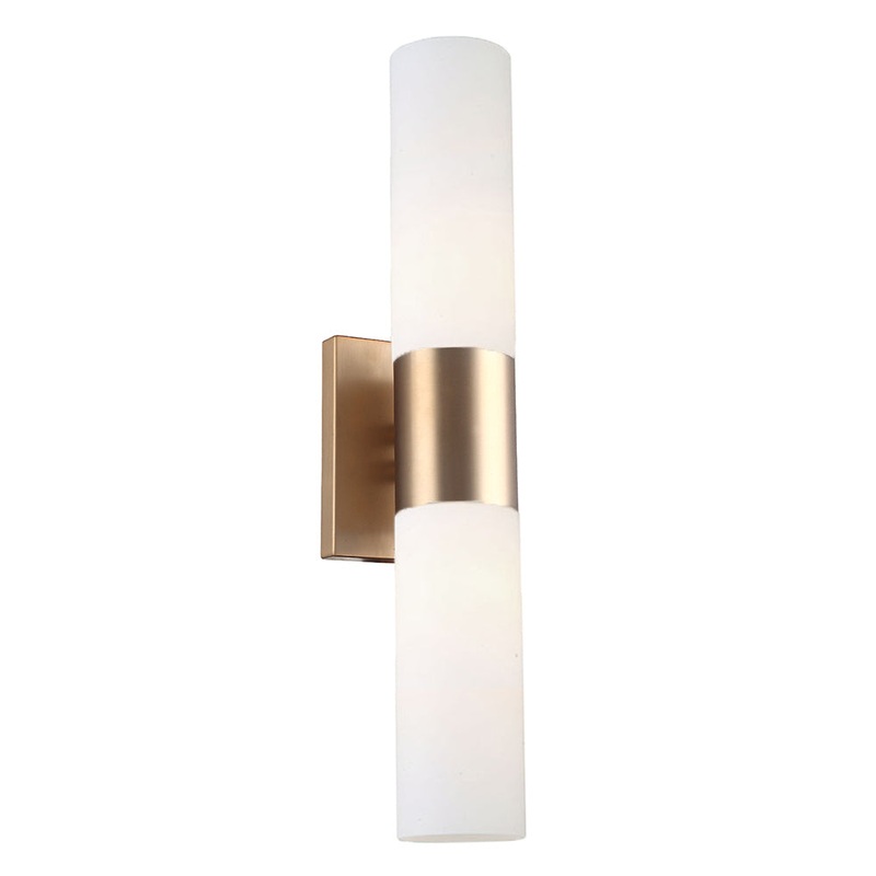 Cavalleria Two Light Wall Sconce in Aged Brass