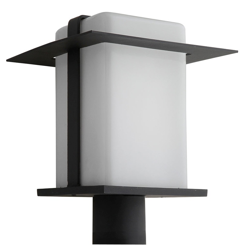 Cornwall One Light Outdoor Post Mount in Matte Black