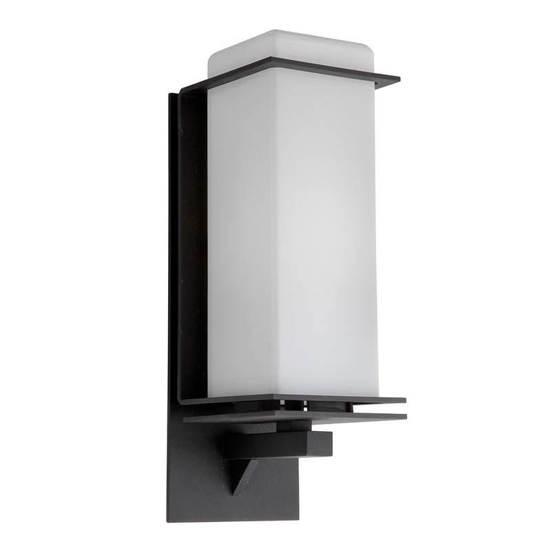 Cornwall One Light Outdoor Wall Sconce in Matte Black