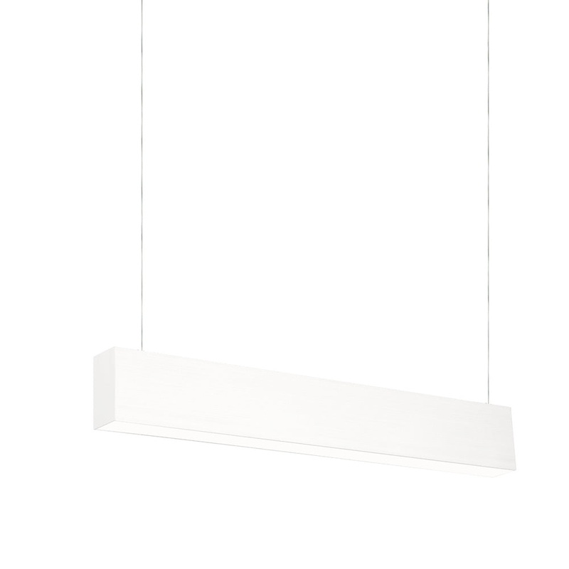 Leedon LED Linear Pendant in Matte White