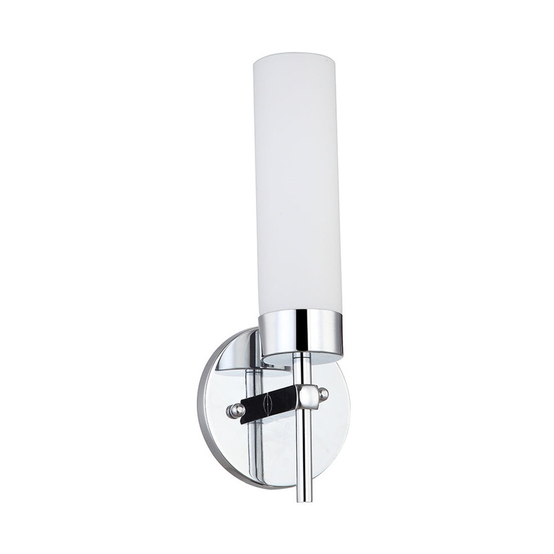 McAlester One Light Wall Sconce in Polished Chrome