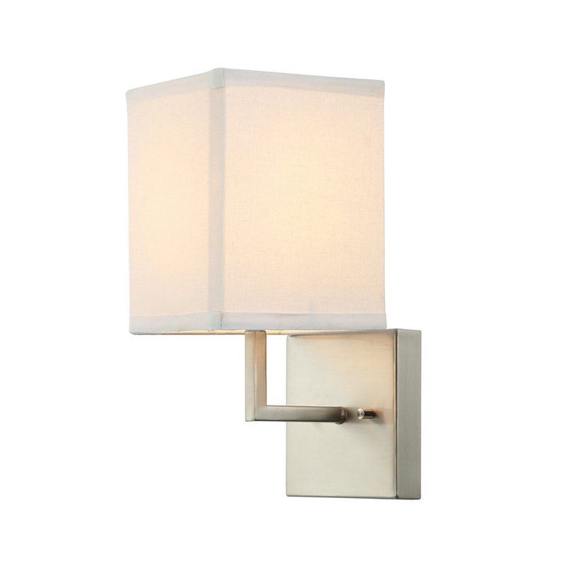 Orthello One Light Wall Sconce in Satin Nickel