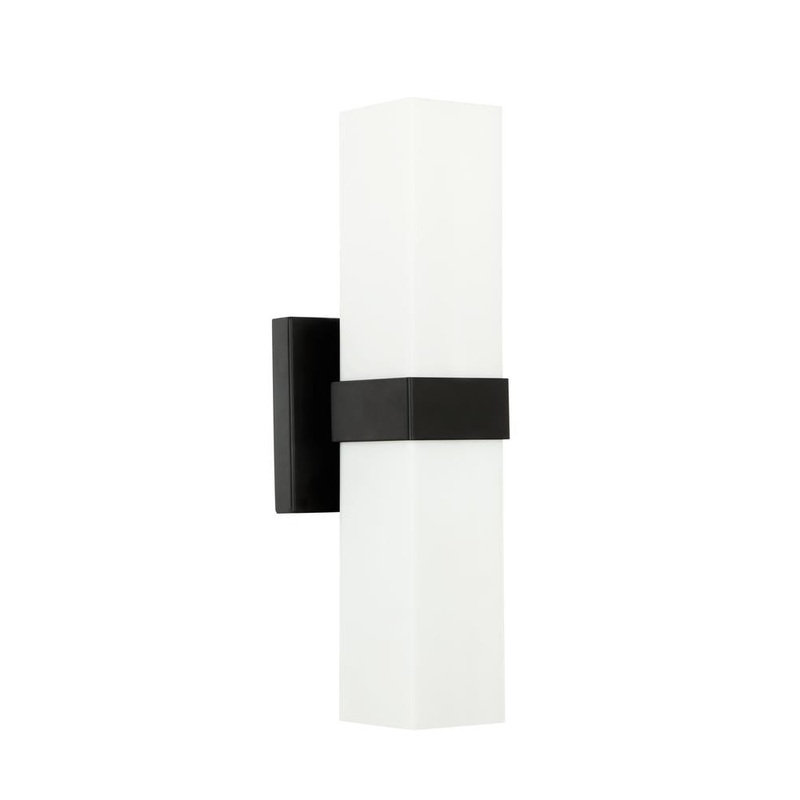Portici Two Light Wall Sconce in Matte Black