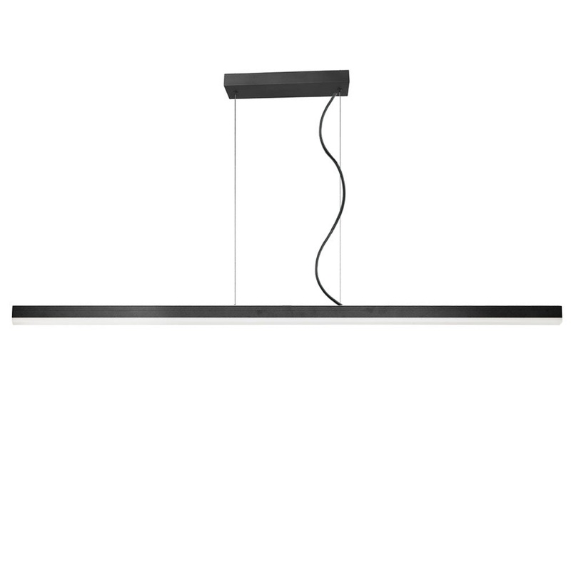 Ridge LED Pendant in Matte Black