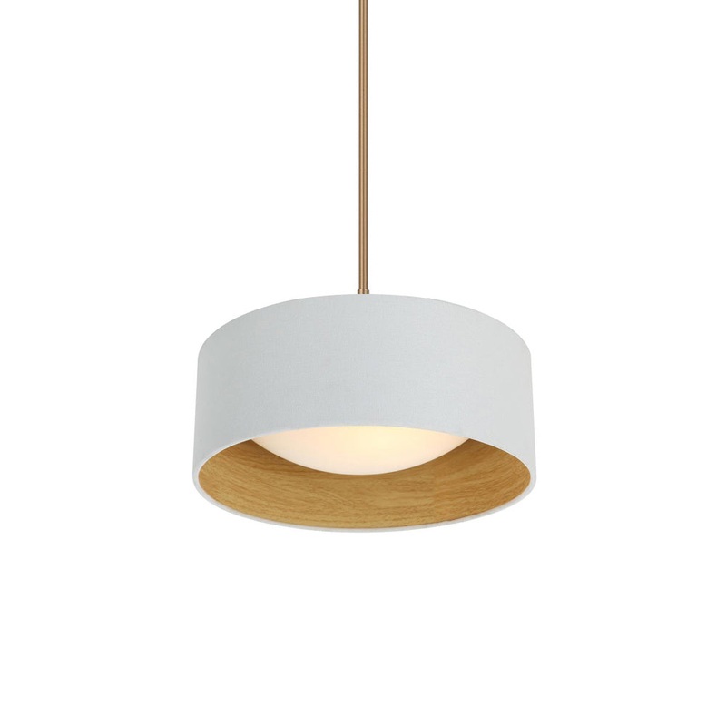 Selkirk LED Pendant in Aged Brass