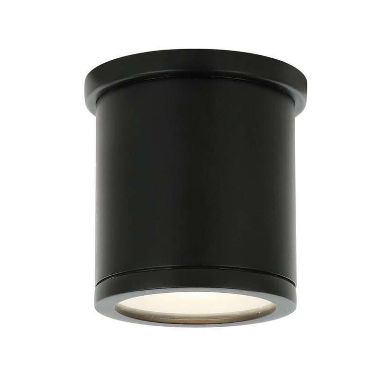 Volute LED Flush Mount in Matte Black