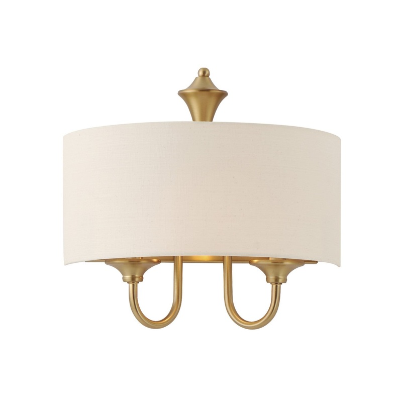 Bongo One Light Wall Sconce in Natural Aged Brass