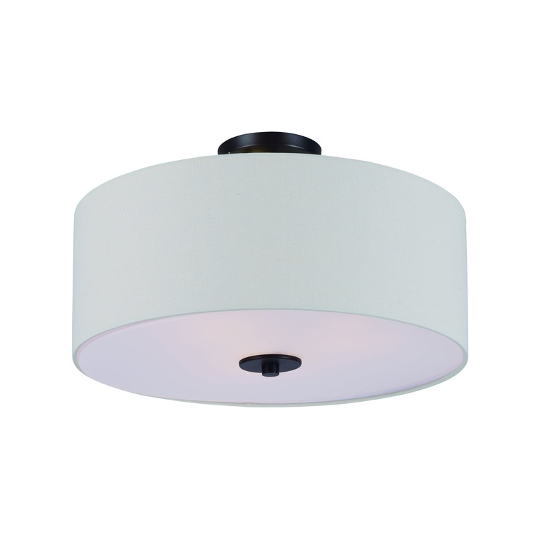 Bongo Three Light Semi-Flush Mount in Oil Rubbed Bronze
