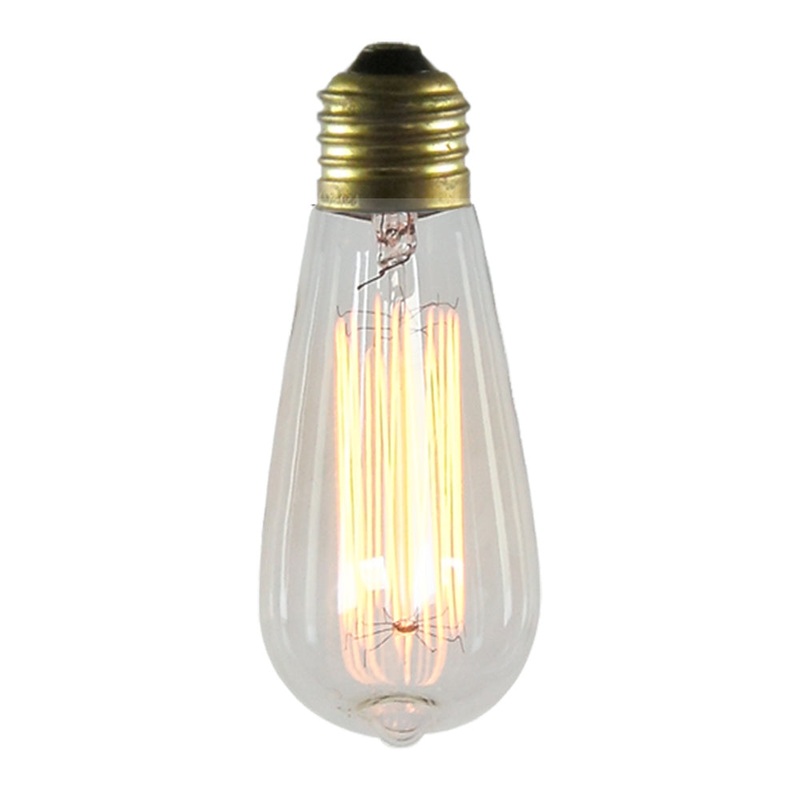 Bulb Light Bulb in Antique Gold