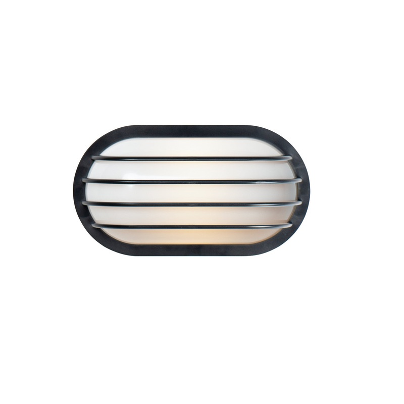 Bulwark One Light Outdoor Wall Lantern in Black