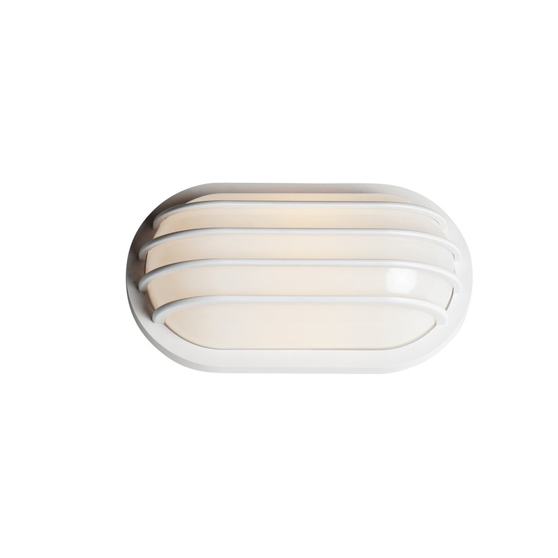Bulwark One Light Outdoor Wall Lantern in White