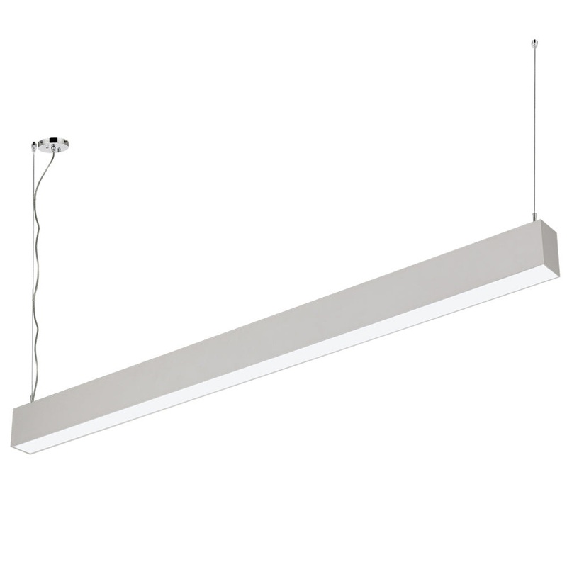 Firenze LED Linear Pendant in Brushed Aluminium