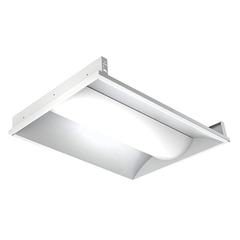 LED Direct-Indirect Troffers in White
