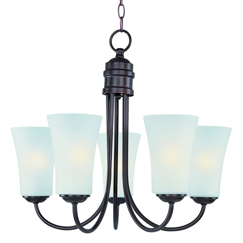 Logan Five Light Chandelier in Oil Rubbed Bronze