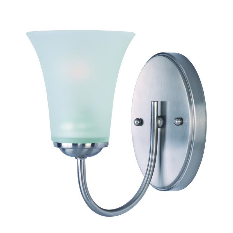 Logan One Light Bath Vanity in Satin Nickel