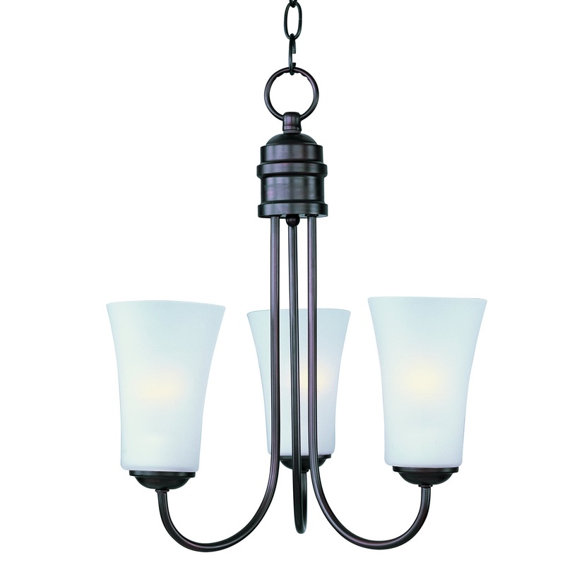 Logan Three Light Chandelier in Oil Rubbed Bronze